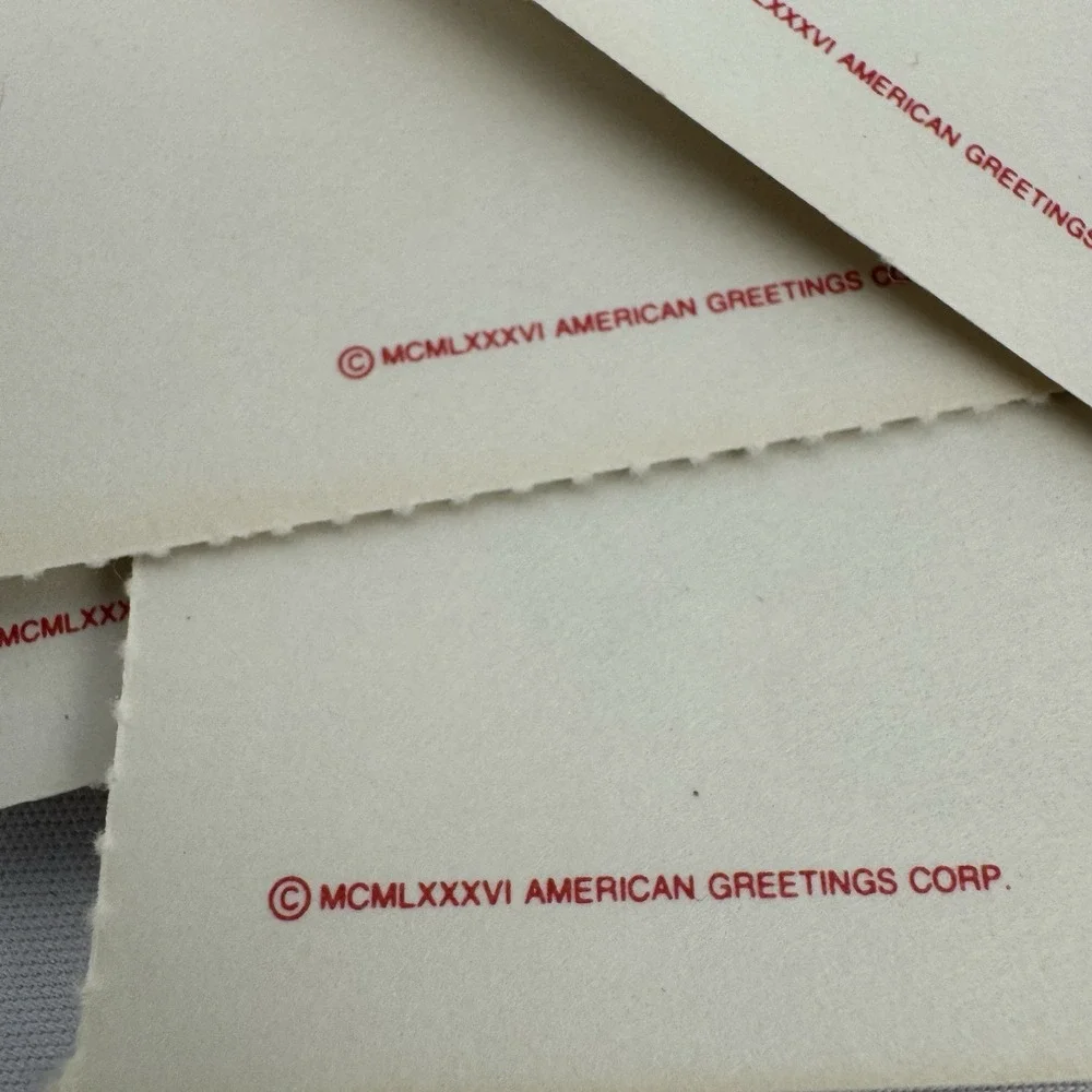 VTG‎ 80's POPPLE's Valentine's Day Greeting Cards Lot (9) Unused with Envelopes